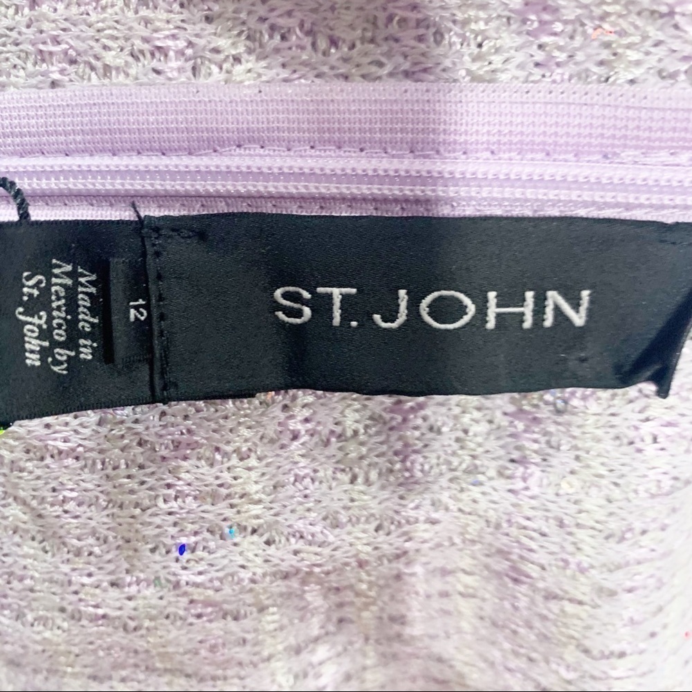 St. John Hansh Sequin-Knit Cocktail Dress - Picture 11 of 11